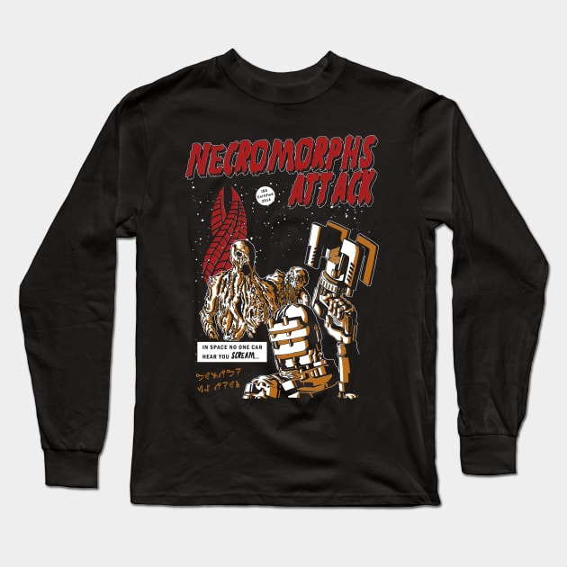 Necromorphs Attack Long Sleeve T-Shirt by JailbreakArts